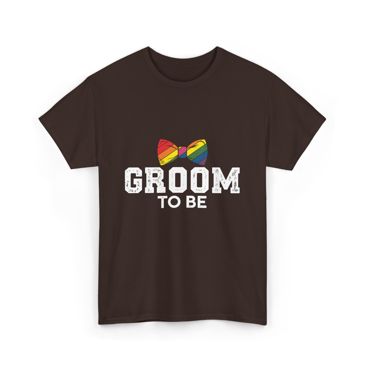 Groom To Be LGBT Wedding T-Shirt - Dark Chocolate