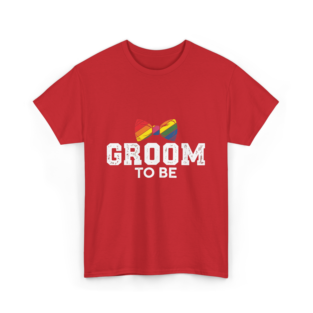 Groom To Be LGBT Wedding T-Shirt - Red