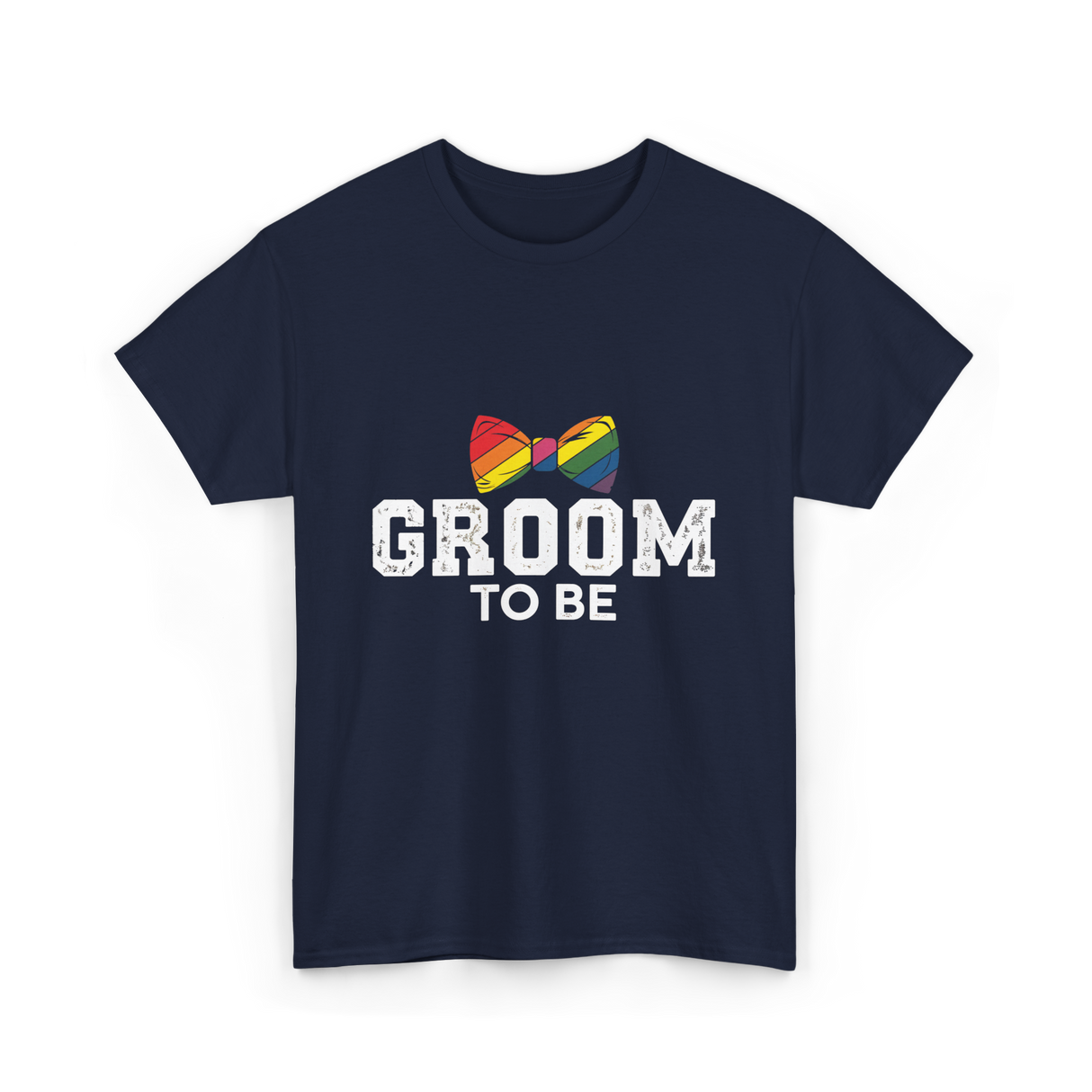 Groom To Be LGBT Wedding T-Shirt - Navy