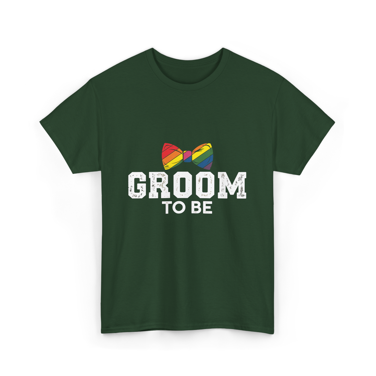 Groom To Be LGBT Wedding T-Shirt - Forest Green