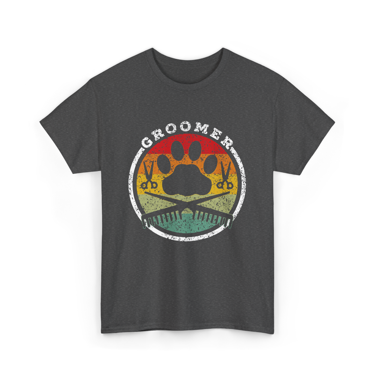 Groomer Dog Grooming T-Shirt - Dark Heather