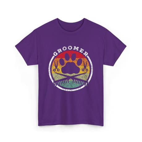 Groomer Dog Grooming T-Shirt - Purple