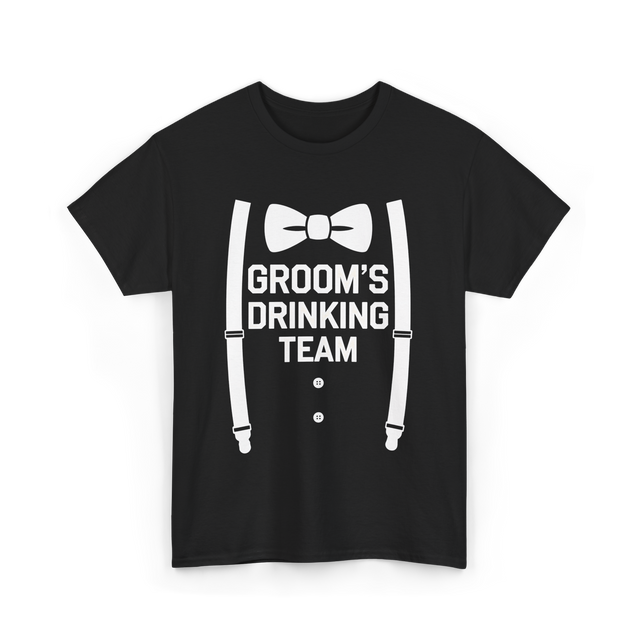 Groom's Drinking Team Party T-Shirt - Black