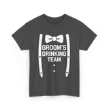 Groom's Drinking Team Party T-Shirt - Dark Heather