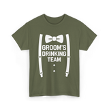 Groom's Drinking Team Party T-Shirt - Military Green