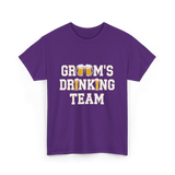 Groom's Drinking Team T-Shirt - Purple