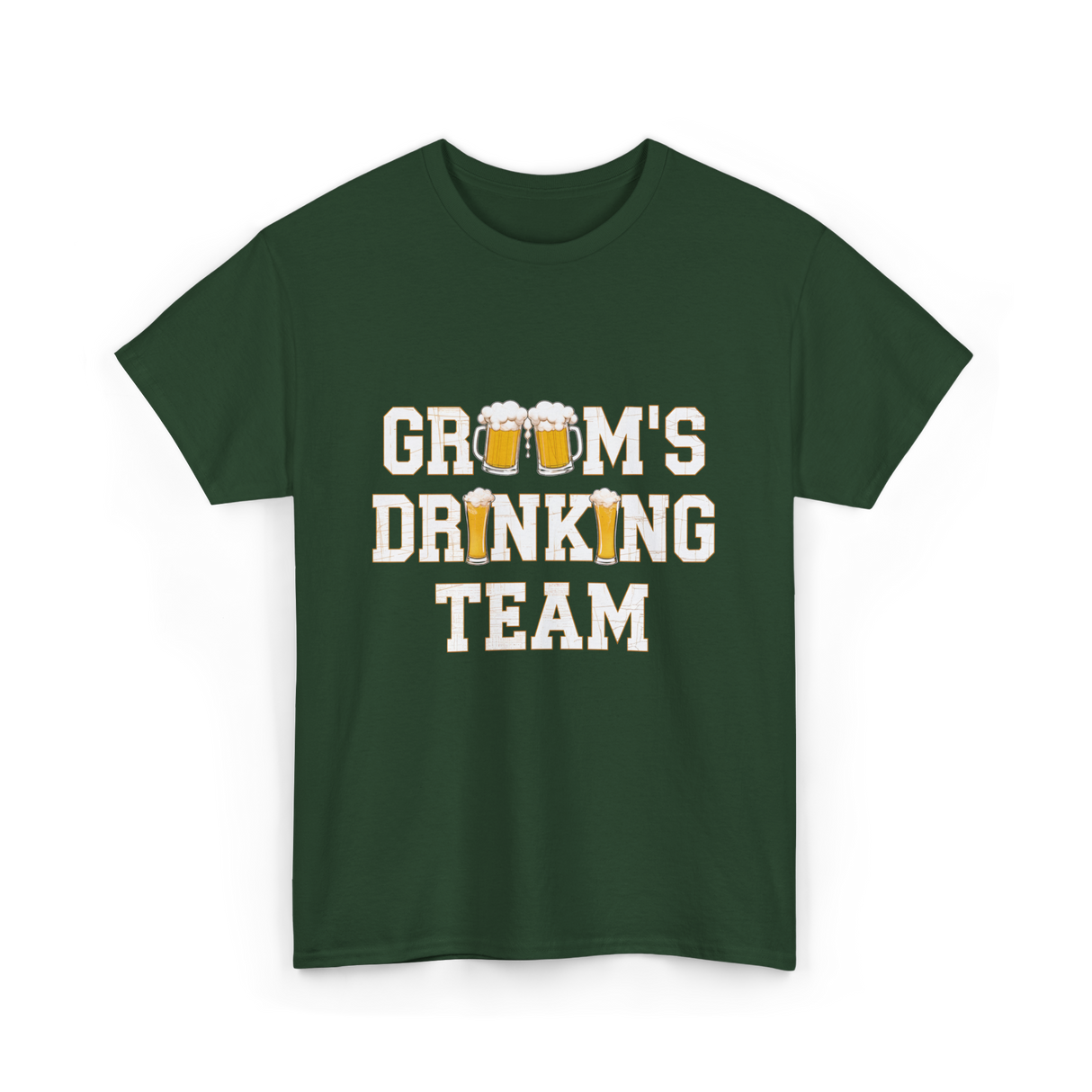 Groom's Drinking Team T-Shirt - Forest Green