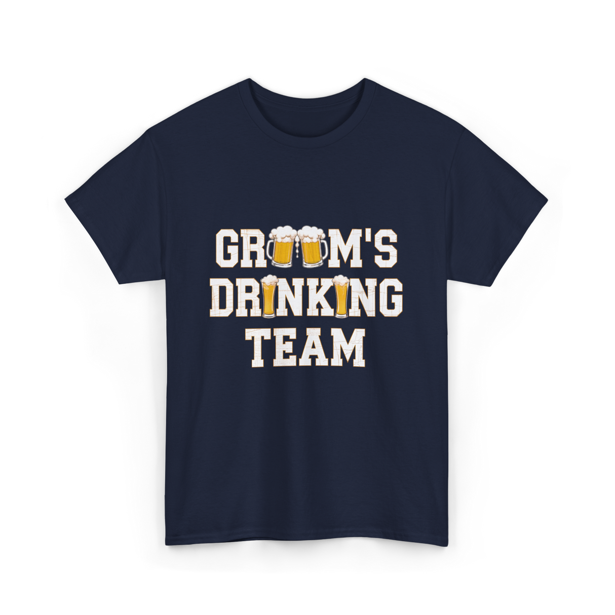 Groom's Drinking Team T-Shirt - Navy