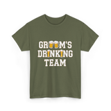 Groom's Drinking Team T-Shirt - Military Green