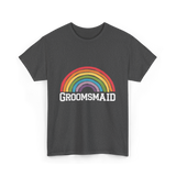 Groomsmaid Rainbow Celebration T-Shirt - Dark Heather