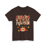 Growing A Little Pumpkin Fall T-Shirt - Dark Chocolate