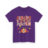 Growing A Little Pumpkin Fall T-Shirt - Purple