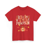 Growing A Little Pumpkin Fall T-Shirt - Red