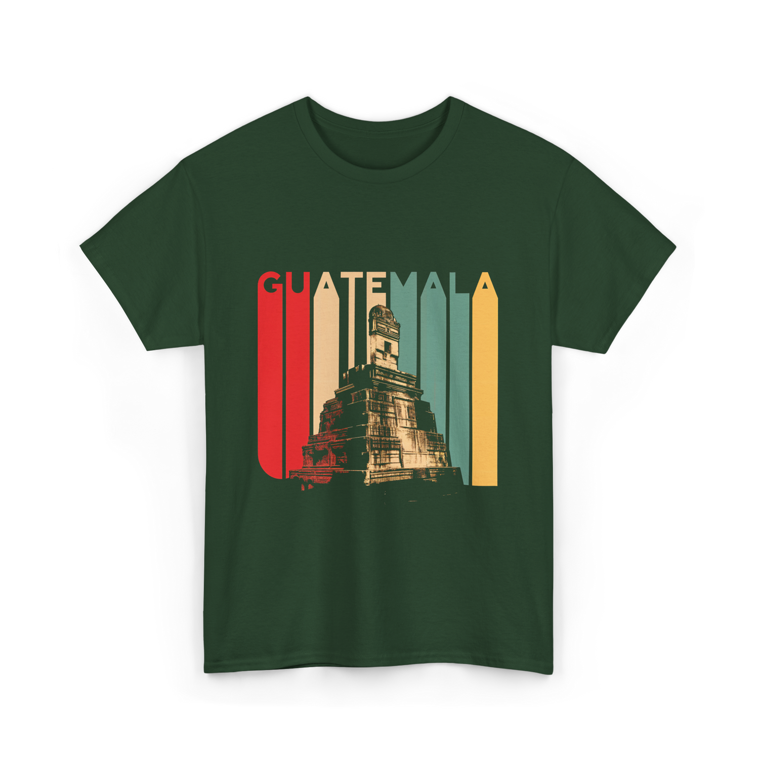 Guatemala Landmark Vintage Guatemala T-Shirt - Forest Green