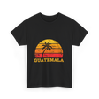 Guatemala Sunset Retro Design T-Shirt - Black