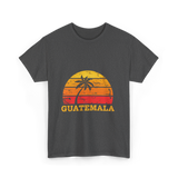 Guatemala Sunset Retro Design T-Shirt - Dark Heather