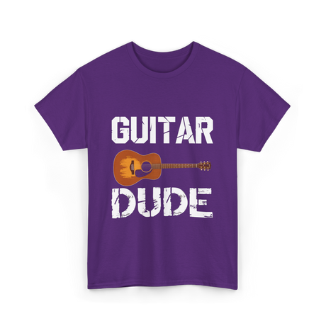 Guitar Dude Guitar Lover T-Shirt - Purple