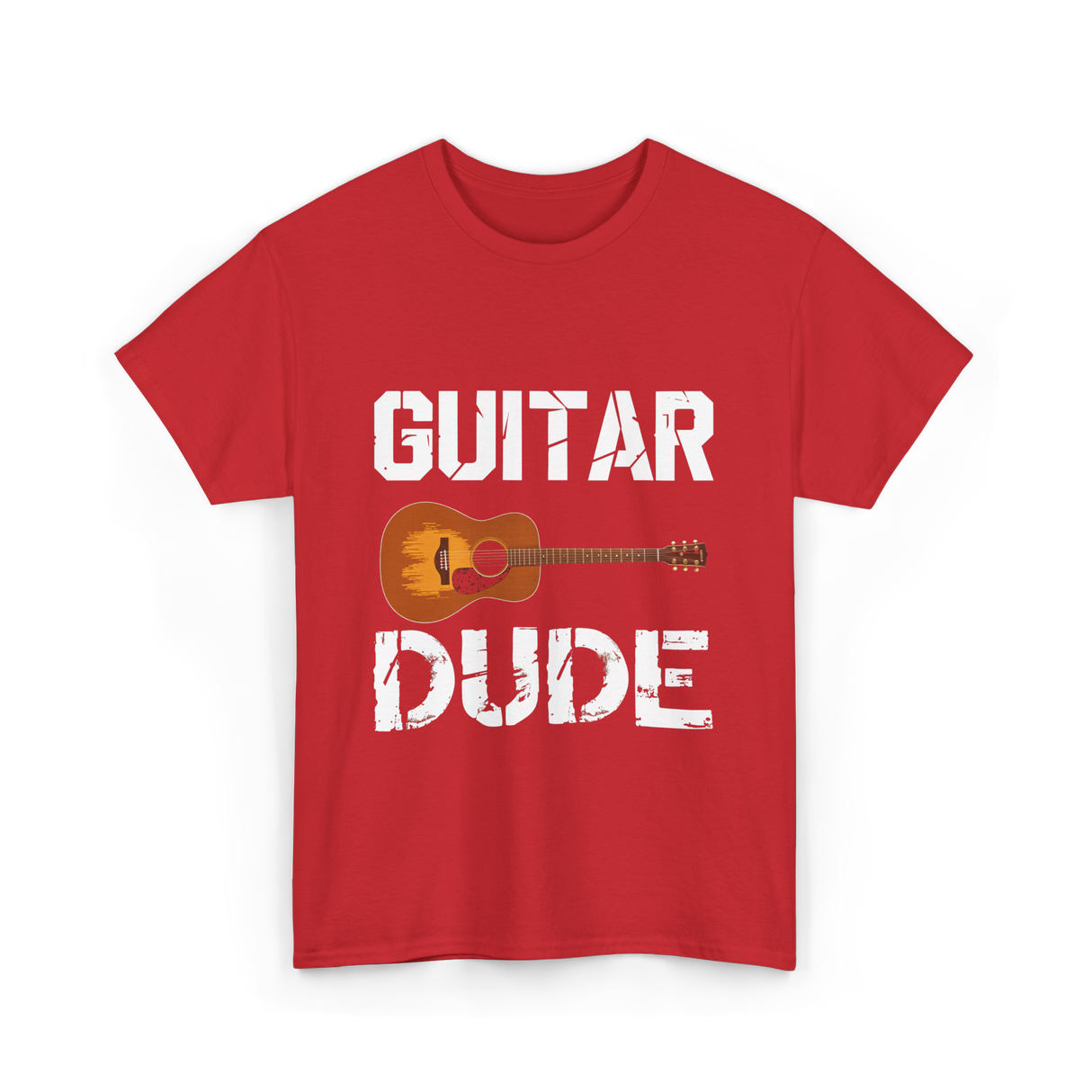 Guitar Dude Guitar Lover T-Shirt - Red