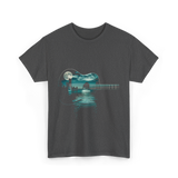 Guitar Lake Reflections Musician T-Shirt - Dark Heather