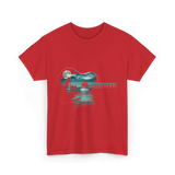 Guitar Lake Reflections Musician T-Shirt - Red