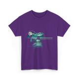 Guitar Lake Reflections Musician T-Shirt - Purple