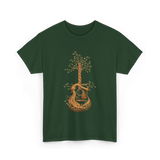 Guitar Musician T-Shirt - Forest Green