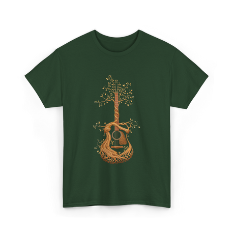 Guitar Musician T-Shirt - Forest Green