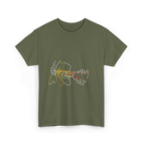 Guitar Player Acoustic Musician T-Shirt - Military Green