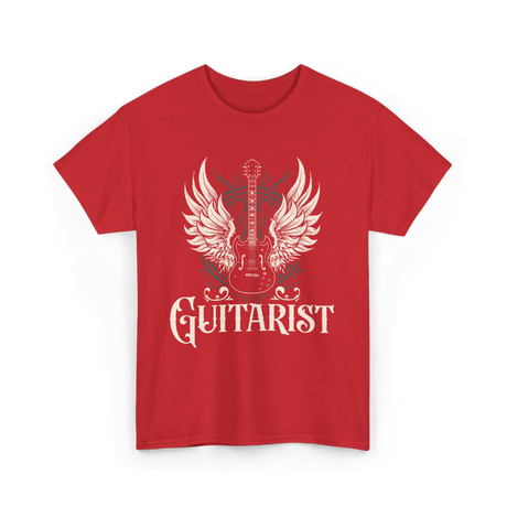 Guitarist Guitar Musician T-Shirt - Red