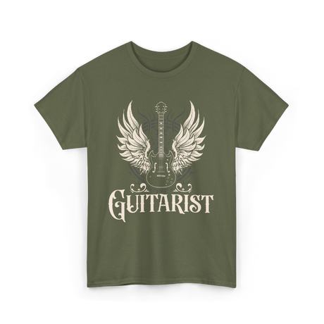 Guitarist Guitar Musician T-Shirt - Military Green