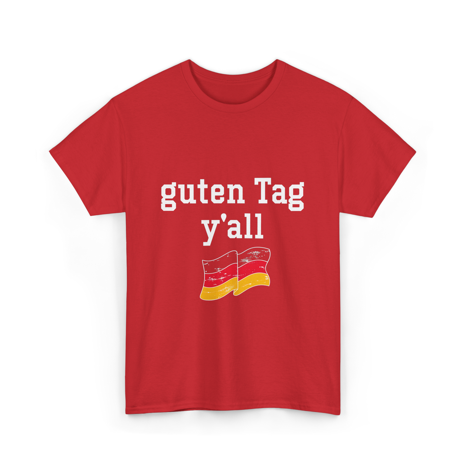 guten Tag y'all German T-Shirt - Red