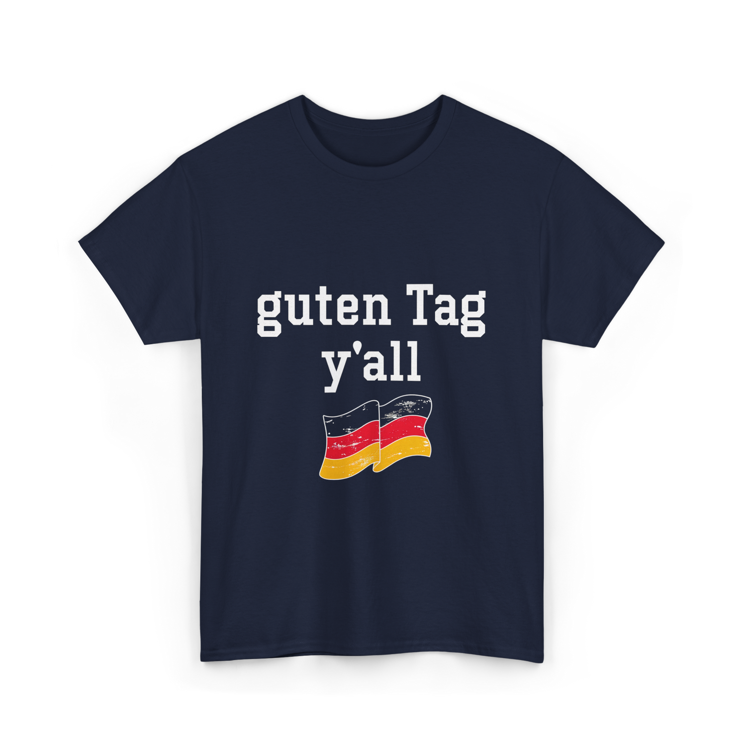 guten Tag y'all German T-Shirt - Navy