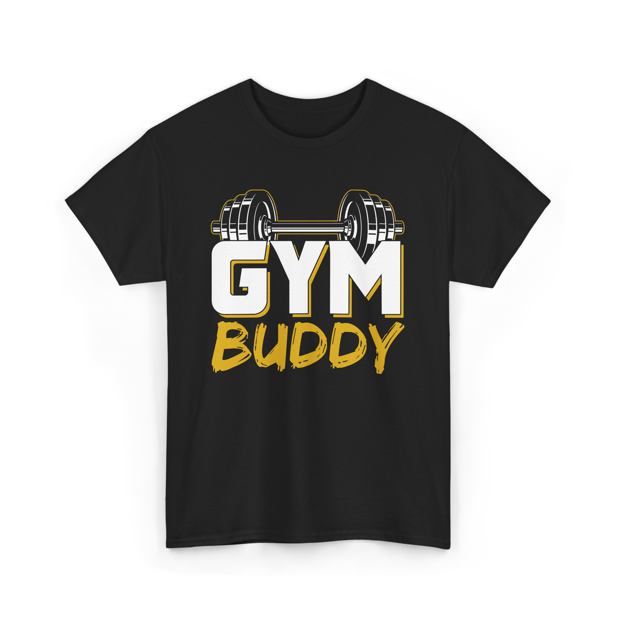 Gym Buddy Fitness Workout T-Shirt - Black