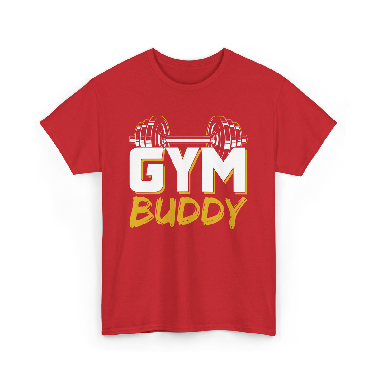 Gym Buddy Fitness Workout T-Shirt - Red