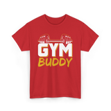 Gym Buddy Fitness Workout T-Shirt - Red