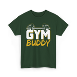 Gym Buddy Fitness Workout T-Shirt - Forest Green