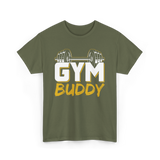 Gym Buddy Fitness Workout T-Shirt - Military Green