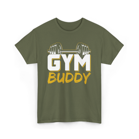 Gym Buddy Fitness Workout T-Shirt - Military Green