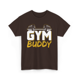 Gym Buddy Fitness Workout T-Shirt - Dark Chocolate