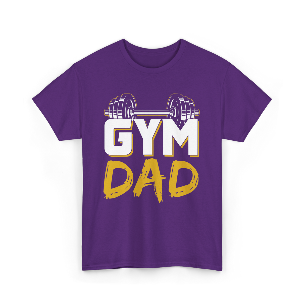 Gym Dad Fitness Training Workout T-Shirt - Purple