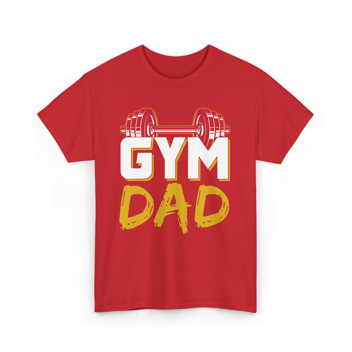 Gym Dad Fitness Training Workout T-Shirt - Red