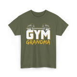 Gym Grandma Fitness Workout T-Shirt - Military Green