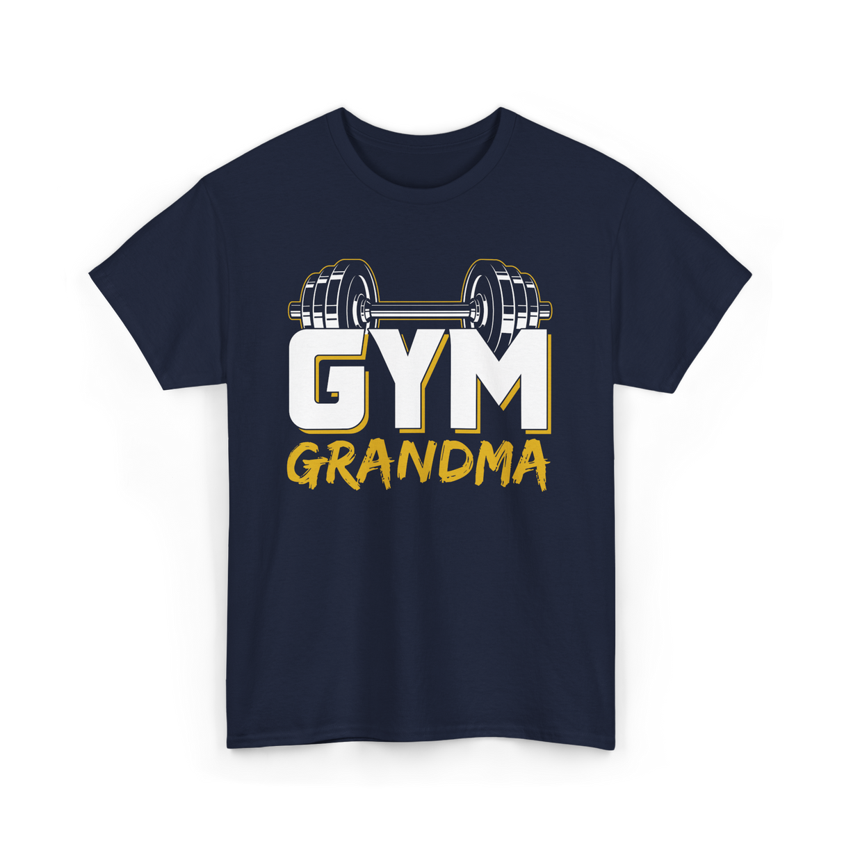 Gym Grandma Fitness Workout T-Shirt - Navy