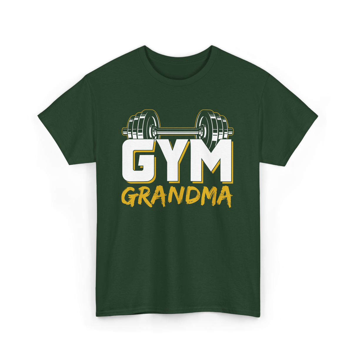 Gym Grandma Fitness Workout T-Shirt - Forest Green