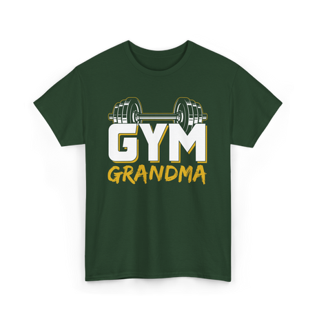 Gym Grandma Fitness Workout T-Shirt - Forest Green