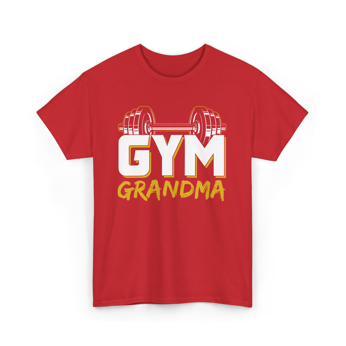 Gym Grandma Fitness Workout T-Shirt - Red