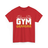 Gym Grandma Fitness Workout T-Shirt - Red