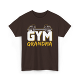 Gym Grandma Fitness Workout T-Shirt - Dark Chocolate