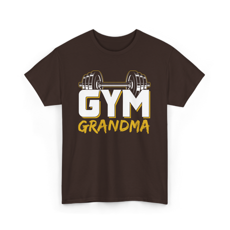 Gym Grandma Fitness Workout T-Shirt - Dark Chocolate