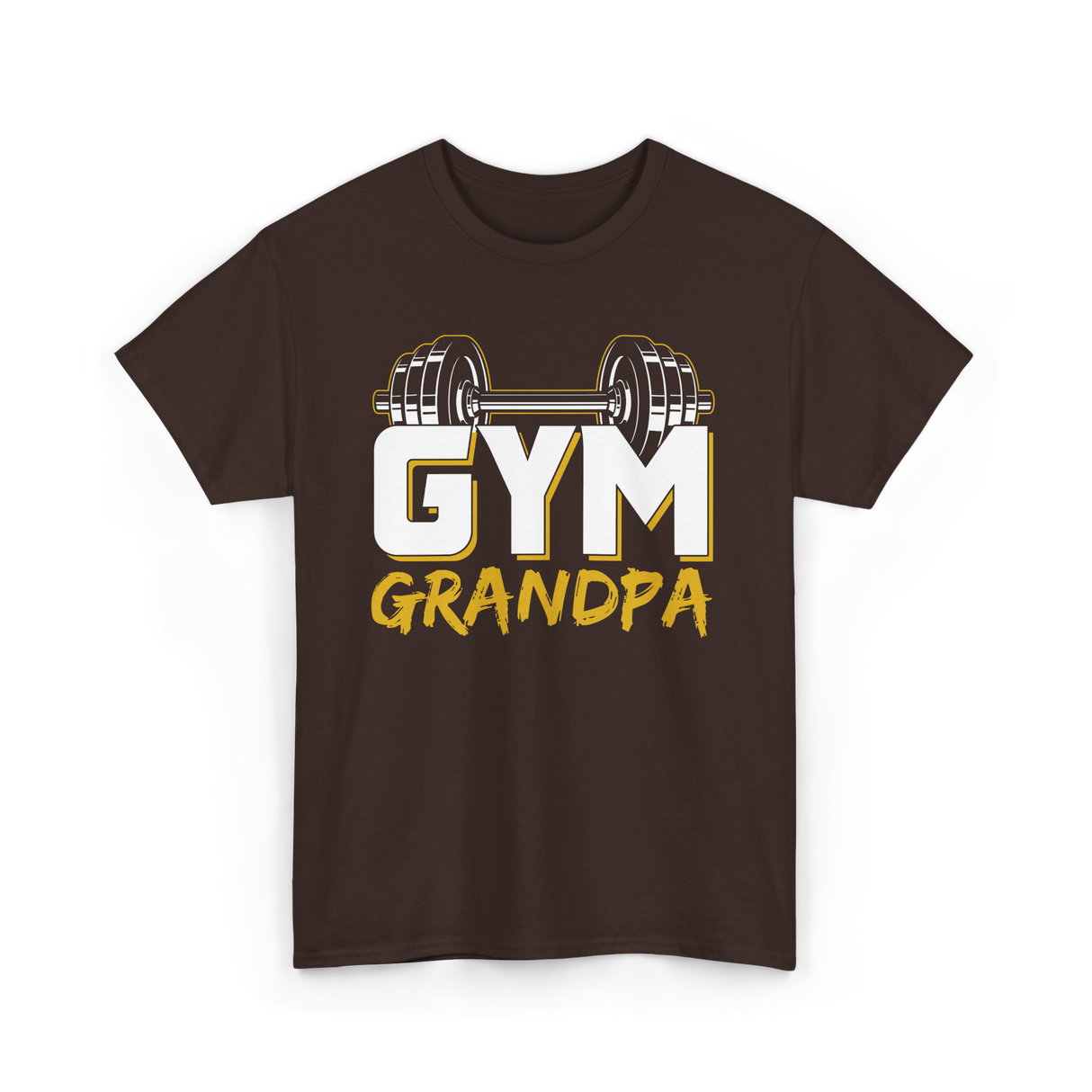 Gym Grandpa Fitness Trainer T-Shirt - Dark Chocolate